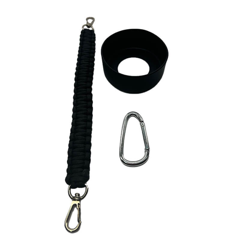 700ml White Stainless Steel Rope Water Bottle