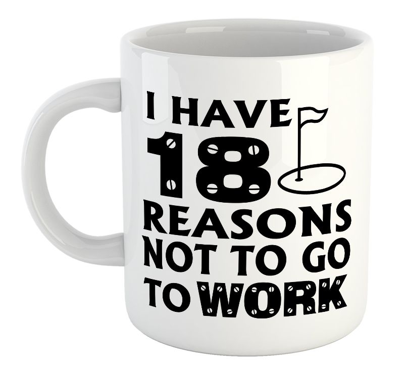 18 Reasons Golf Boss Manager Supervisor Gift Mug