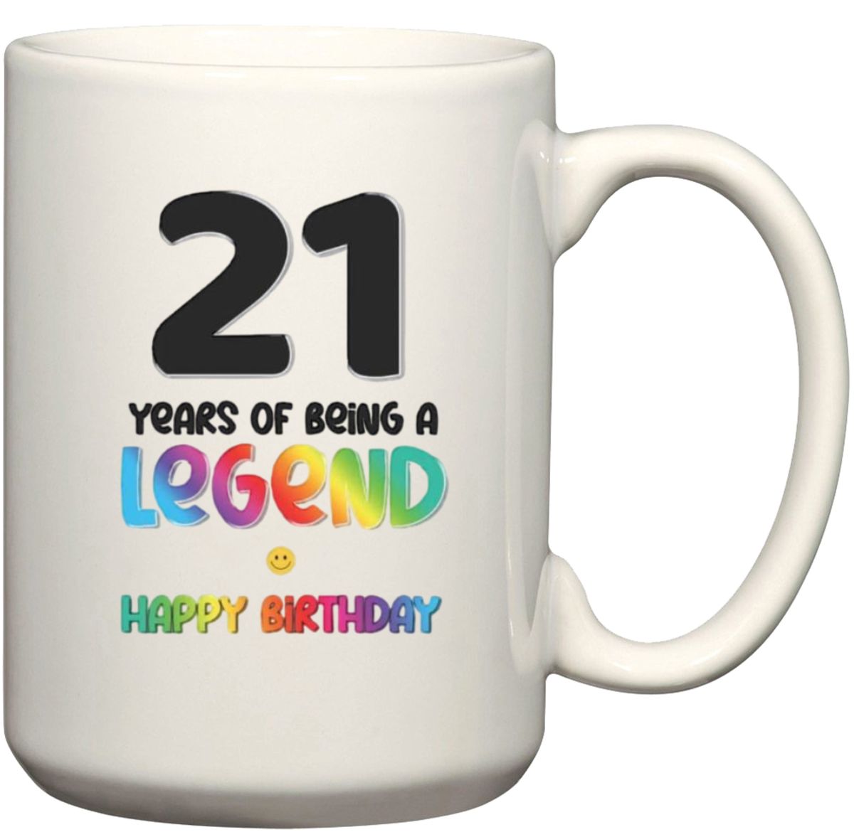 21 Years Of Being A Legend Happy Gift Mug