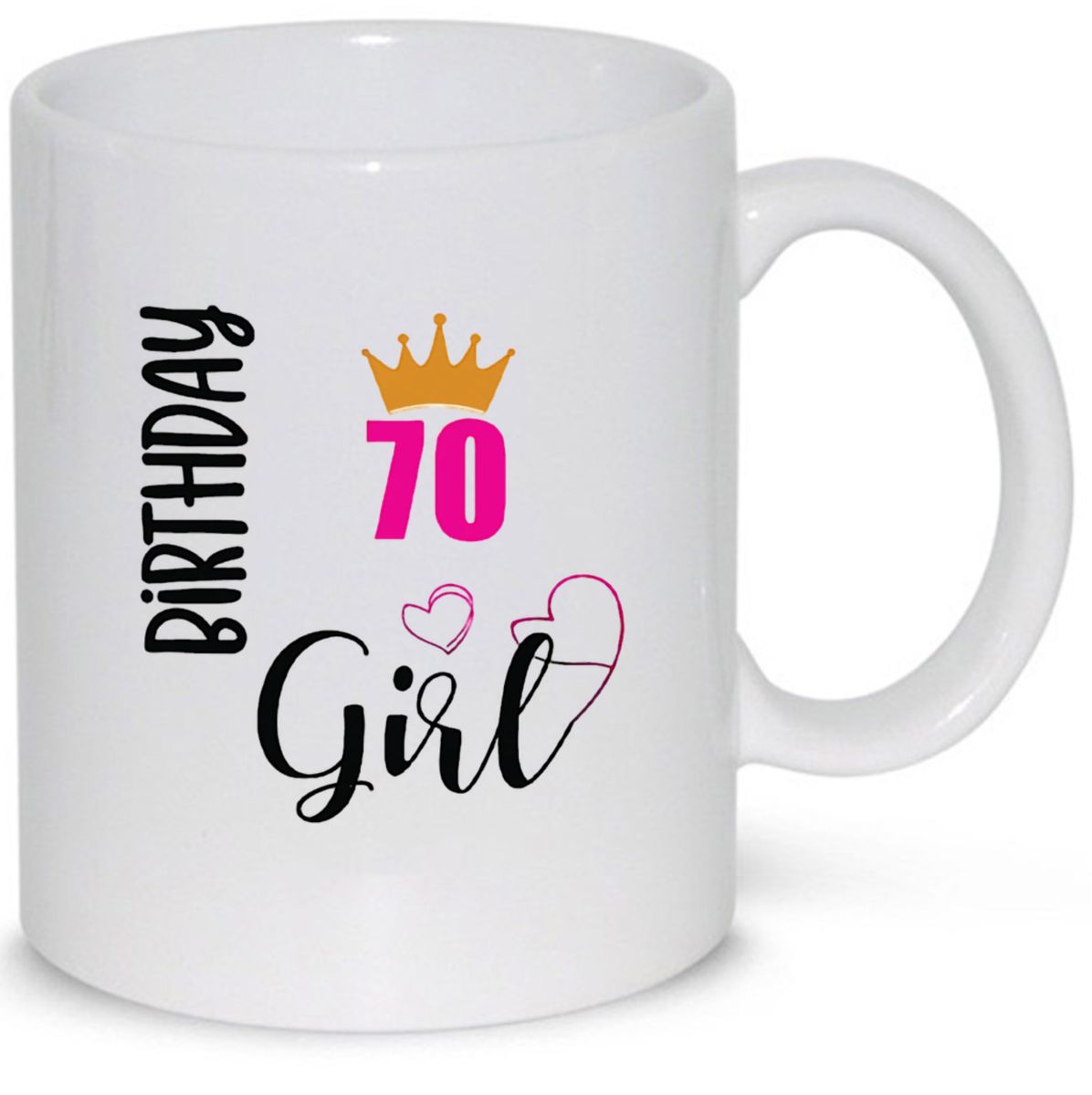 70 Girl 70th Birthday Gift Mug