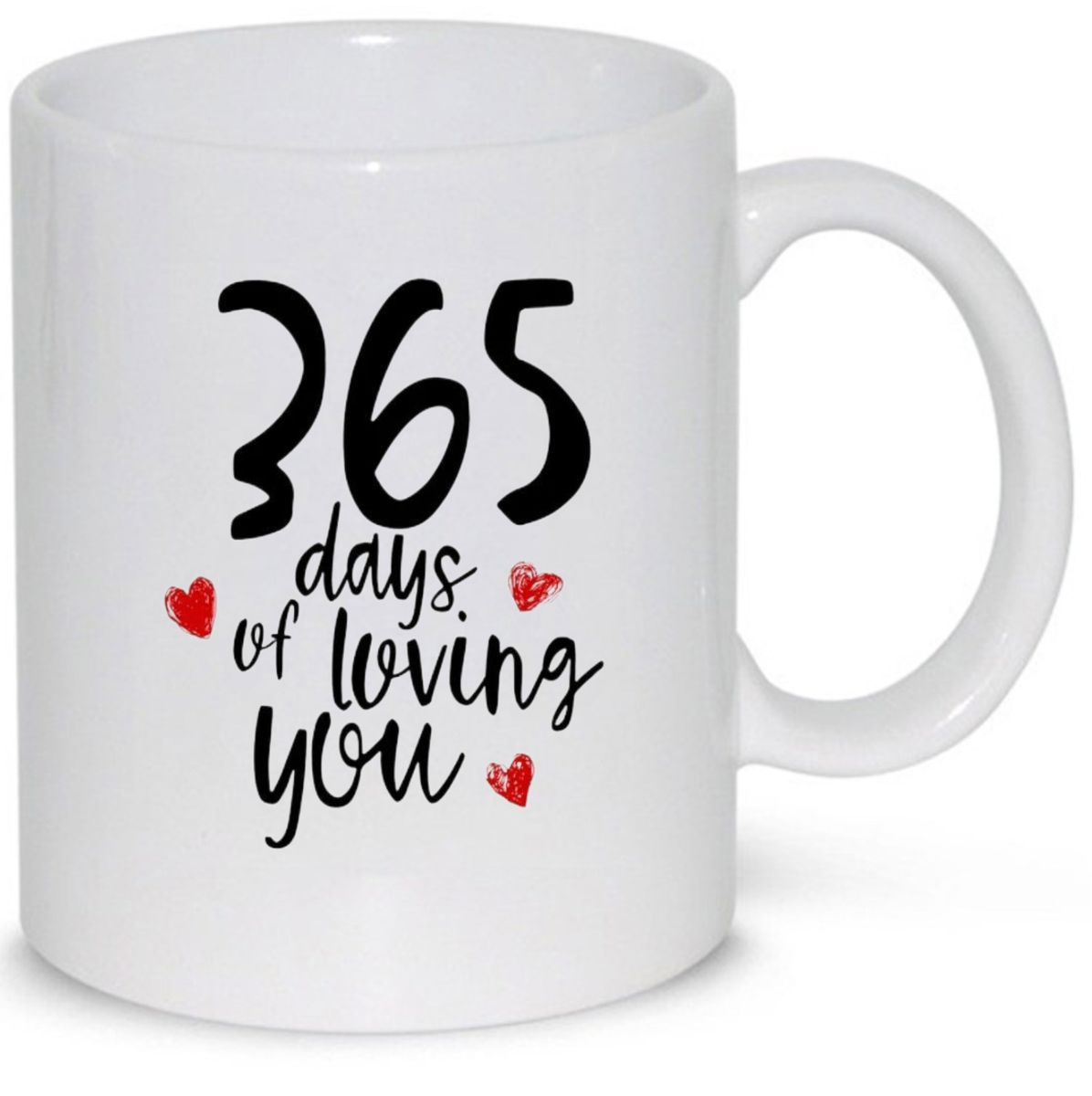 365 Days Of Loving You 1st Year Gift Mug