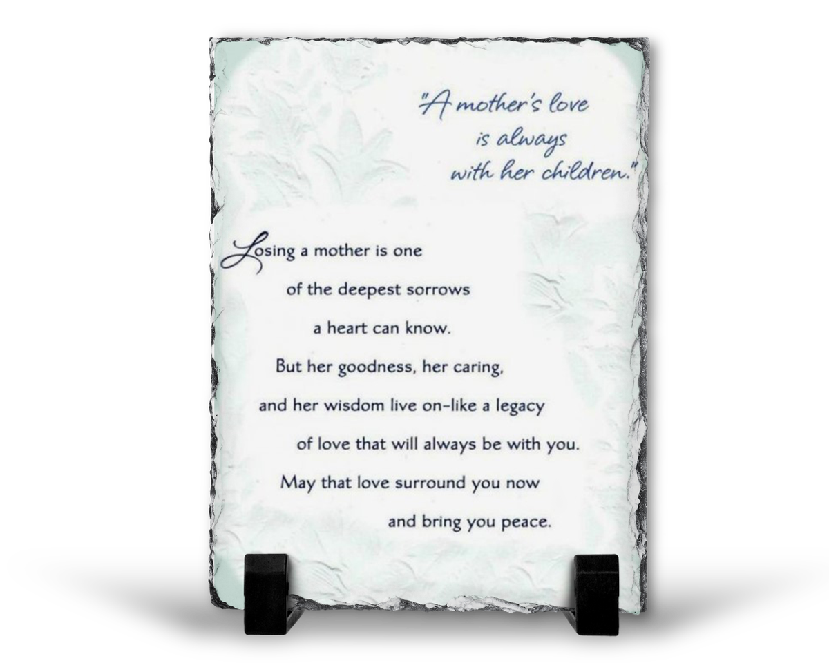 A Mother's Love Remembrance Grief Memorial Mother's Day Gift Rock Slate