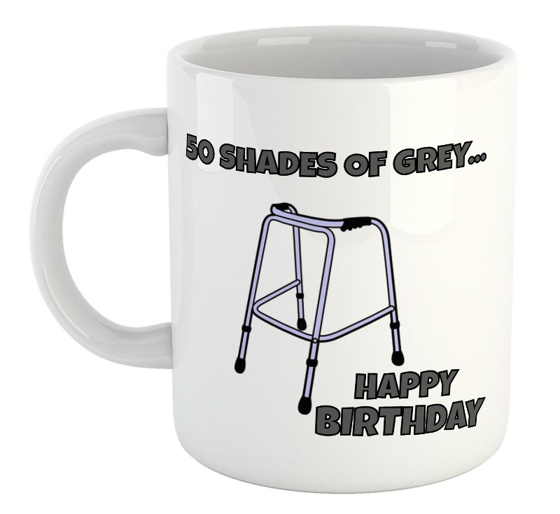 50 Shades Of Grey 50th Birthday Gift Mug