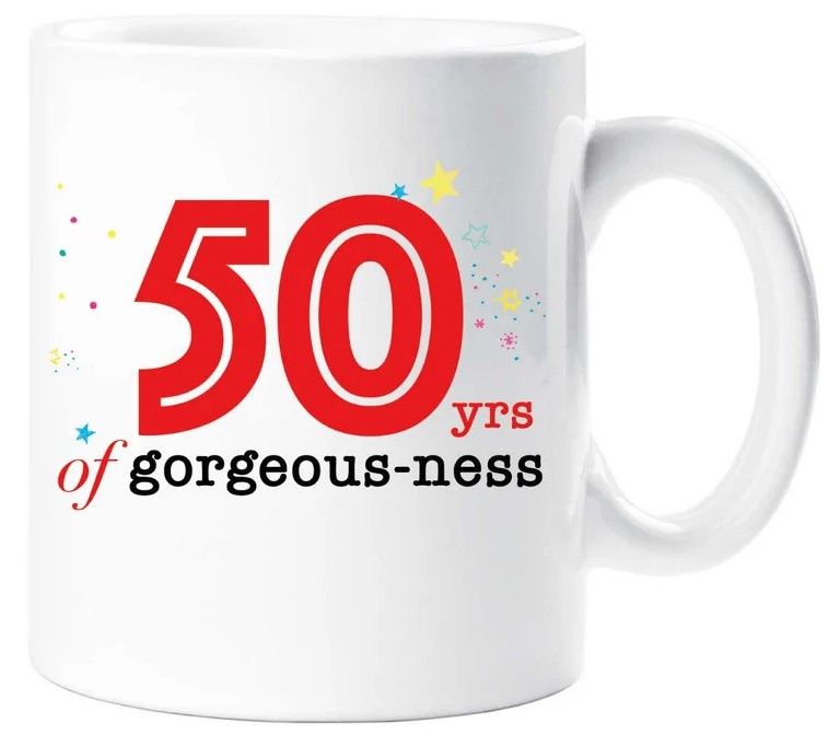 50 Years of Gorgeousness 50th Birthday Gift Mug
