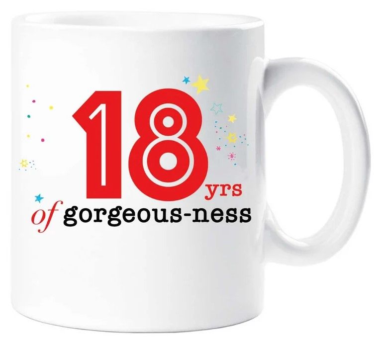 18 Years of Gorgeousness 18th Birthday Gift Mug