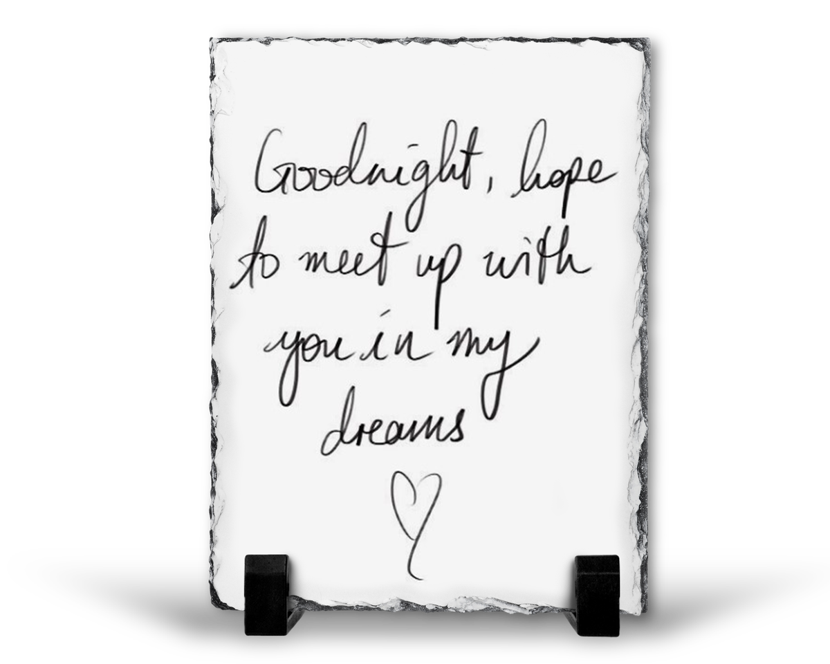 Good Night Remembrance Grief Memorial Gift Rock Slate