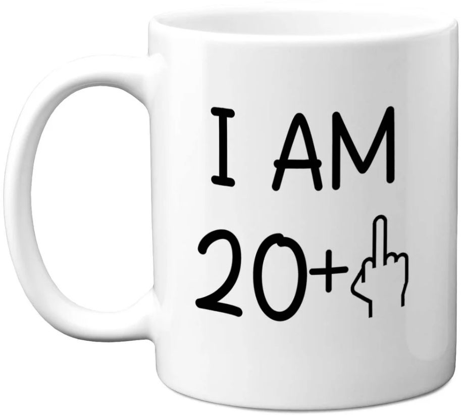 21st Birthday Middle Finger Gift Mug