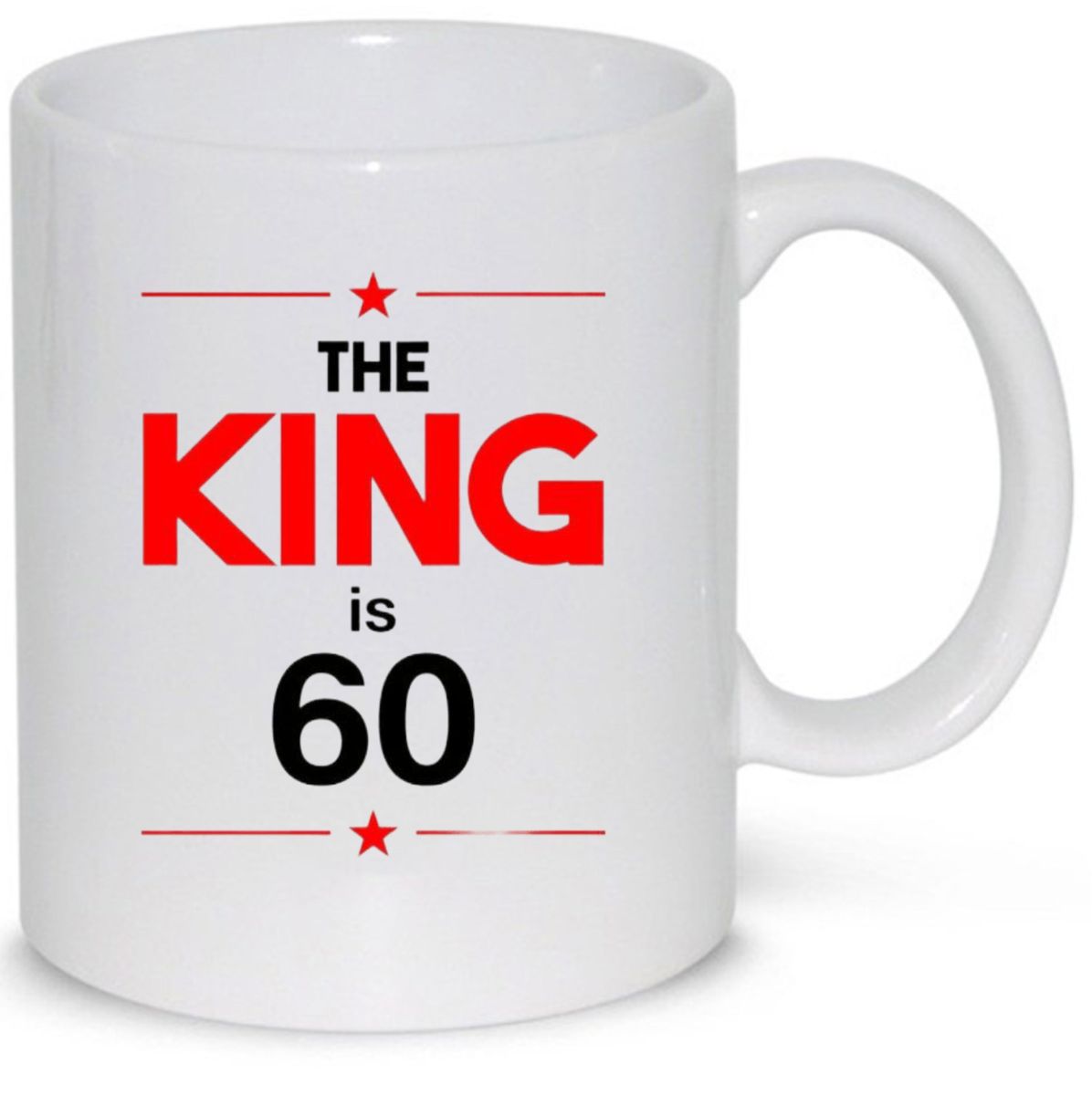 60th Birthday The King Is 60 Gift Mug